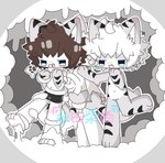 Rating: s
ID: 5669023
Date: 2025-06-26 13:19:38 -0400
Status: active
Score: 4
2024 3_fingers 3_toes alternate_version_at_source anthro barefoot biped black_markings black_pawpads blue_eyes brown_hair caramelcatcat changed_(video_game) chinese_text clothed clothing colored countershade_face countershade_tail countershade_torso countershading feet fingers fish goo-connected_lips goo_creature goo_drip grey_body group hair hand_to_mouth handpaw lin_(changed) looking_down_at_self male marine markings mid_transformation navel non-mammal_navel nude on_one_leg pawpads paws requiem_shark restrained shaded shark squid_dog_(changed) standing tail tentacles text tiger_shark tiger_shark_(changed) toes trio underwear underwear_only white_body white_hair post #5669023