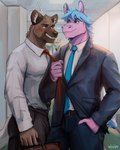 Rating: s
ID: 5545513
Date: 2025-05-03 04:10:54 -0400
Status: active
Score: 29
absurd_res aggretsuko anai_(aggretsuko) anthro asinus badger biped blush bodily_fluids canid canine clothed clothing donkey duo_focus equid equine fur group haida_(aggretsuko) hair hi_res hyena male male/male male_anthro mammal meles mustelid musteline necktie office sanrio shirt szoch tadano_(aggretsuko) tail topwear trio post #5545513