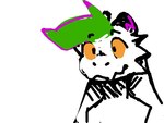 Rating: s
ID: 5471791
Date: 2025-03-31 23:11:37 -0400
Status: active
Score: 24
2025 4:3 april_fools'_day curseofdreg digital_media_(artwork) furid_(e621) green_hair hair hatching_(art) headshot_portrait holidays horn low_res male orange_sclera portrait restricted_palette shaded smile smiling_at_viewer post #5471791
