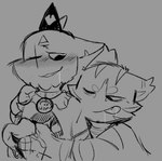Rating: s
ID: 3822504
Date: 2023-01-19 23:09:49 -0500
Status: active
Score: 26
ambiguous/ambiguous ambiguous_gender anthro bodily_fluids claws cloak clothing collar collar_tag crown cult_of_the_lamb drooling duo eye_scar facial_scar felid feline headgear heart_(organ) hi_res holding_heart hole_in_chest looking_at_another looking_at_partner looking_back looking_back_at_another looking_back_at_partner lynx male_(lore) mammal massive_monster_(studio) monochrome murid murine one_ear_up one_eye_closed organs rabiesram rat ratoo_(cult_of_the_lamb) rodent saliva scar simple_background stripes tongue tongue_out ullr_(rabiesram) post #3822504