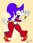 Rating: s
ID: 4807935
Date: 2024-05-26 04:21:34 -0400
Status: active
Score: 14
4_fingers absurd_res anthro belly_dancer belly_dancer_outfit bifa big_breasts black_eyes bottomwear bracelet breasts cleavage clothed clothing cosplay creepypasta eulipotyphlan fan_character female fingers footwear fur hair hedgehog hi_res jewelry looking_at_viewer mammal navel needlem0use_(analogue_horror) one_eye_closed open_mouth open_smile pants pink_clothing pink_footwear pink_shoes pointy_shoes ponytail purple_body purple_fur red_bottomwear red_clothing red_pants red_topwear sarah_(needlemouse) sega shantae shantae_(series) shoes simple_background smile solo sonic.exe_(creepypasta) sonic_the_hedgehog sonic_the_hedgehog_(series) tan_background thick_thighs topwear wayforward white_body white_fur wide_hips wink winking_at_viewer post #4807935
