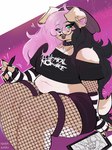 Rating: s
ID: 5629824
Date: 2025-06-08 22:29:52 -0400
Status: active
Score: 37
3:4 anthro armwear artist_name black_clothing black_hair black_topwear canid canine canis clothed clothing domestic_dog eyewear female fishnet_clothing fishnet_legwear fishnet_topwear floppy_ears fur glasses green_eyes hair hi_res holding_tablet_pen legwear long_hair looking_at_viewer mammal multicolored_hair navel norakaru open_mouth open_smile overweight overweight_anthro overweight_female pattern_armwear pattern_clothing pink_hair round_glasses simple_background sitting smile solo striped_armwear striped_clothing stripes tan_body tan_fur text topwear two_tone_hair white_body white_fur post #5629824