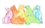 Rating: s
ID: 5648457
Date: 2025-06-17 10:32:35 -0400
Status: active
Score: 6
2025 5_toes ambiguous_gender artist_name bear bearhybrid blue_body blue_fur claws colored_pencil_(artwork) dated eyes_closed feet feral fur green_body green_fur green_pawpads group hand_on_another's_belly hand_on_belly hand_on_head happy hug lgbt_pride mammal one_eye_closed open_mouth orange_body orange_fur pawpads paws pink_body pink_fur pink_tongue plantigrade polar_bear quadruped red_pawpads semi-anthro simple_background sitting smile teeth text toes tongue tongue_out traditional_media_(artwork) ursine white_background yellow_body yellow_fur post #5648457