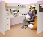 Rating: s
ID: 5197719
Date: 2024-11-22 02:49:00 -0500
Status: active
Score: 64
2020 anthro artist_logo belly big_belly black_lips breasts brown_hair canid canine cassie_(foxydude) clothed clothing dipstick_tail electronics eyewear female fox fur glasses glistening glistening_eyes green_eyes hair inside lips logo mammal markings mature_anthro mature_female milk-jug monitor mouth_closed office orange_body orange_fur pregnant pregnant_anthro pregnant_female purple_clothing purple_topwear sitting solo tail tail_markings topwear wearing_glasses white_body white_fur post #5197719