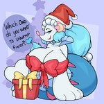Rating: s
ID: 5264074
Date: 2024-12-25 00:01:28 -0500
Status: active
Score: 81
1:1 2024 accessory big_breasts blue_body blue_eyes blue_hair bow_ribbon breasts busty_feral christmas christmas_clothing christmas_gift christmas_headwear christmas_tree cleavage clothed clothing crescent_moon dialogue digital_media_(artwork) english_text eyebrows eyelashes fan_character female feral generation_7_pokemon hair hair_accessory hat headgear headwear heart_symbol hi_res holidays huge_breasts long_hair looking_at_viewer luna_(roflfox) moon nintendo open_mouth plant pokemon pokemon_(species) ponytail primarina santa_hat semi-anthro sitting solo speech_bubble star text tree virito white_body post #5264074