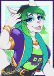 Rating: s
ID: 5412118
Date: 2025-03-04 16:08:46 -0500
Status: active
Score: 22
2023 anthro artist_name belt belt_buckle belt_chain bent_arm black_belt black_bottomwear black_clothing black_pants blue_eyes bottomwear bracelet buckle canid canine chain_necklace claws clothed clothed_anthro clothed_female clothing colored digital_drawing_(artwork) digital_media_(artwork) electronics english_description eyebrows eyelashes fangs female female_anthro fox fully_clothed fully_clothed_anthro fully_clothed_female fur gold_(metal) gold_bracelet gold_jewelry gold_necklace green_background green_claws green_clothing green_eyebrows green_hair green_shirt green_topwear hair headphones hi-rez_studios inner_ear_fluff jacket jewelry kuddlykodiak light lighting looking_at_viewer mammal medium_hair necklace open_clothing open_jacket open_mouth open_smile open_topwear paladins_(game) pants pink_inner_ear pink_nose pink_tongue purple_clothing purple_jacket purple_topwear salt_(paladins) shaded shirt simple_background smile solo tail teeth text tongue topwear tuft white_body white_fur white_inner_ear_fluff white_tail post #5412118