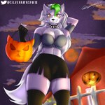 Rating: s
ID: 3638967
Date: 2022-10-20 13:06:23 -0400
Status: active
Score: 107
1:1 2022 absurd_res anthro areola artist_name barely_visible_areola black_bottomwear black_clothing black_shorts bottomwear breasts bucket canid canine canis clothing collar container cosplay crossover crossover_cosplay digital_media_(artwork) female fingers five_nights_at_freddy's five_nights_at_freddy's:_security_breach green_hair hair halloween hand_behind_head helluva_boss hi_res holding_object holidays jack-o'-lantern looking_at_viewer mammal night roxanne_wolf scottgames shorts silverray17 solo spiked_collar spikes steel_wool_studios text twitter twitter_logo wolf post #3638967