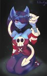 Rating: s
ID: 3775172
Date: 2022-12-27 09:16:35 -0500
Status: active
Score: 13
anthro black_bottomwear black_clothing black_pants bone bottomwear breasts cleavage clothed clothing cosplay duo elawaxd eyes_closed felid female green_stripes heart_(marking) heart_symbol kneeling leviathan_(skullgirls) lips looking_at_viewer male male/female mammal markings medium_breasts one_eye_obstructed pants petting red_clothing red_eyes sewn_mouth skull skullgirls smile squigly stripes thick_bottom_lip tsuda_delcatte white_stripes post #3775172