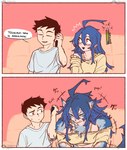 Rating: s
ID: 5596893
Date: 2025-05-25 08:01:19 -0400
Status: active
Score: 24
2025 absurd_res anthro black_hair blue_body blue_fur blue_hair blush bra canid canine clothing comic dialogue digital_media_(artwork) duo electronics english_text eyes_closed female fur furniture growth hair hi_res holding_object holding_phone human human_to_anthro male mammal mythological_canine mythological_creature mythology open_mouth phone rekidesu ren_(rekidesu) shirt short_hair smile sofa species_transformation surprised tail tail_growth text topwear transformation tsukiko_(rekidesu) underwear werecanid werecanine werecreature werewolf white_clothing white_shirt white_topwear post #5596893