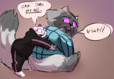 Rating: s
ID: 5697621
Date: 2025-07-09 18:15:51 -0400
Status: active
Score: 6
anthro bottomless bottomwear clothed clothing confuse confusion debudraws dialogue digital_media_(artwork) domestic_cat dreamworks duo english_text eyes_closed eyewear fan_character felid feline felis fur game_freak generation_6_pokemon glasses grey_body grey_fur hi_res hug hugging_another hugging_from_behind kipo_and_the_age_of_wonderbeasts looking_at_another looking_back looking_back_at_another male male/male mammal multicolored_body multicolored_fur netflix nintendo open_mouth pants pattern_clothing pink_body plaid plaid_clothing pokemon pokemon_(species) purple_eyes question_mark simple_background sitting size_difference slurpuff smile speech_bubble standing sweater sweatpants teeth text topwear yumyan_hammerpaw post #5697621