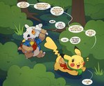 Rating: s
ID: 3929173
Date: 2023-03-14 08:59:08 -0400
Status: active
Score: 32
ambiguous_gender argon_vile bag bone clothing cubone dialogue english_text female feral forest generation_1_pokemon handkerchief hi_res kerchief messenger_bag nintendo pikachu plant pokemon pokemon_(species) pokemon_mystery_dungeon shadowdile shirt spike_chunsoft tail text topwear tree post #3929173