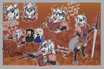 Rating: s
ID: 5657659
Date: 2025-06-21 08:49:17 -0400
Status: active
Score: 8
3:2 abstract_background absurd_res anthro armor bodily_fluids canid canine canis crying_laughing dialogue eating eating_food english_text female fur greatsword grey_body grey_fur grey_hair group hair hi_res human humanoid kiruss knee_pads laugh mammal multiple_images pouch_(anatomy) pouch_purse redahfuhrerking shawarma sketch smile tears text trio vambrace wolf post #5657659