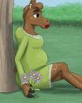 Rating: s
ID: 5564589
Date: 2025-05-11 12:31:43 -0400
Status: active
Score: 5
2025 3_fingers 4:5 absurd_res adobe_photoshop_(artwork) anthro artist_logo aster_(flower) belly bent_legs big_belly blue_sky breast_markings breasts brown_body brown_eyebrows brown_fur brown_hair brown_tail cleavage closed_smile clothed clothing colored day deer digital_drawing_(artwork) digital_media_(artwork) dress ear_piercing english_description eternal_forwardness eyebrows eyelashes female female_anthro fingers flower freckled_face freckles fur green_clothing green_dress green_eyes hair hi_res hooved_fingers hooves humped_back light lighting lips logo mammal markings mayternity mayternity_2025 moose mouth_closed new_world_deer outside pearl_bracelet pearl_ear_ring piercing plant pregnant pregnant_anthro pregnant_female purple_flower red_lips shaded short_hair shrub side_view sitting sitting_on_ground sky skywater smile solo tail thick_lips tree wumba_mumba_moocett post #5564589