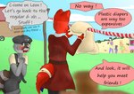 Rating: s
ID: 2892297
Date: 2021-08-23 01:26:41 -0400
Status: active
Score: -5
absurd_res ageplay ahcocqui anthro blush canid canine canis clean_diaper cloth_diaper clothed clothing comic dialogue diaper digital_media_(artwork) duo english_text fur hair hi_res humiliation incontinence infantilism male male/male mammal open_diaper public public_humiliation roleplay standing teasing text young young_anthro young_male post #2892297