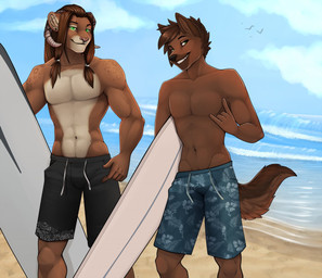2018 5_fingers anthro black_nose brown_fur brown_hair clothed clothing day detailed_background digital_media_(artwork) duo ear_piercing fur green_eyes hair hybrid male muscular muscular_male outside piercing robyn_paperdoll sky smile topless
Rating: Safe
Score: 4
User: Millcore
Date: June 20, 2018 2018 5_fingers anthro black_nose brown_fur brown_hair clothed clothing day detailed_background digital_media_(artwork) duo ear_piercing fur green_eyes hair hybrid male muscular muscular_male outside piercing robyn_paperdoll sky smile topless
Rating: Safe
Score: 4
User: Millcore
Date: June 20, 2018