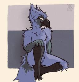 Rating: s
ID: 5610865
Date: 2025-05-31 02:55:52 -0400
Status: active
Score: 22
2025 3_toes 4_fingers adversarial_noise anthro avian avian_feet avian_legs beak biped bird black_beak black_eyes blue_body blue_fur border dated digital_drawing_(artwork) digital_media_(artwork) feathers featureless_crotch feet fingers front_view fur hand_on_knee hand_on_leg hi_res kickingkeldeo male nude oscine passerine pose signature simple_background sitting solo starling_(bird) tail tail_feathers toes white_border post #5610865