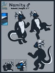 Rating: s
ID: 5248466
Date: 2024-12-17 10:55:03 -0500
Status: active
Score: 2
3:4 absurd_res black_body black_scales blue_border blue_sclera blue_tongue border countershading ear_frill frill_(anatomy) hi_res horn kobold model_sheet namity_(character) scales scalie solo syngie tongue white_body white_countershading post #5248466