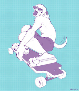 Rating: s
ID: 5697506
Date: 2025-07-09 17:29:37 -0400
Status: active
Score: 0
anthro backwards_hat canid canine canis clothing domestic_dog hat headgear headwear hi_res line_art longboard male mammal nipples ollie_(sammich) paw_shoes pawpads paws sammich_(artist) shirtless skateboard skateboarder skateboarding slim solo tail tail_motion tailwag vehicle post #5697506