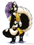 Rating: s
ID: 5561343
Date: 2025-05-10 00:48:00 -0400
Status: active
Score: 28
2025 anthro black_body black_fur bra clothing crouching dated english_text exclamation_point female fur green_eyes hair looking_back mammal mephitid michele_light panties pawpads purple_hair simple_background skunk smile solo sports_bra spotted_skunk text underwear white_background white_body white_fur post #5561343