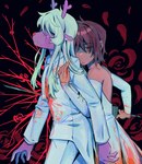 Rating: s
ID: 5646722
Date: 2025-06-16 16:56:51 -0400
Status: pending
Score: 7
anthro antlers blonde_hair blood blood_on_clothing blood_on_dress bodily_fluids brown_body brown_hair cervine clothed clothing covered_eyes crossdressing dark deer deltarune dress duo ears_down female flower goomyloid grabbing_from_behind hair hand_on_chest hi_res holding_another holding_melee_weapon holding_object holding_sword holding_weapon horn human kris_(deltarune) long_hair looking_at_viewer male male/female mammal married_couple melee_weapon new_world_deer noelle_holiday pivoted_ears plant red_eyes red_nose reindeer romantic romantic_couple rose_(flower) short_hair suit sword tan_body tan_skin undertale_(series) weapon wedding_dress white_clothing post #5646722