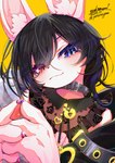 Rating: s
ID: 5404249
Date: 2025-03-01 02:20:30 -0500
Status: active
Score: 13
2023 absurd_res ambiguous_anthro ambiguous_gender anthro arm_tuft artist_name black_hair black_nose black_text blue_claws blue_eyelashes blue_eyes blue_finger_claws canid canine canis claws closed_smile clothed clothed_ambiguous clothed_anthro clothing collar dated digital_media_(artwork) eyebrow_through_hair eyebrows eyelashes eyelashes_through_hair finger_claws fingers_together fur glistening glistening_claws glistening_eyes glistening_hair glistening_jewelry glistening_pawpads gold_(metal) gold_jewelry hair hair_between_eyes heterochromia hi_res hybrid inner_ear_fluff jewelry kemono lagomorph leporid long_hair looking_at_viewer mammal mouth_closed noah_(artist) orange_background pawpads pink_claws pink_eyelashes pink_eyes pink_finger_claws pink_pawpads rabbit shaded shoulder_tuft simple_background slight_smile smile smiling_at_viewer solo star_symbol text translucent translucent_hair tuft twitter_handle white_sclera wolf post #5404249