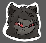 Rating: s
ID: 5664297
Date: 2025-06-24 06:25:51 -0400
Status: active
Score: 2
angry annoyed anthro black_body black_fur digital_drawing_(artwork) digital_media_(artwork) disembodied_head female fur grey_background headshot_portrait nameless_(twotone) portrait red_eyes red_sclera shaded simple_background simple_coloring simple_shading solo sticker twotone post #5664297