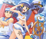 Rating: s
ID: 3125395
Date: 2022-01-15 19:39:15 -0500
Status: active
Score: 49
accessory alternate_costume black_eyes black_hair blue_body blue_eyes blue_feathers blue_hair bottomwear clothing dawn_(pokemon) dive_ball eyes_closed fangs feathers garchomp generation_1_pokemon generation_3_pokemon generation_4_pokemon gesture group hair hair_accessory hat headgear headwear hi_res human human_focus japanese_text leg_tattoo long_hair mammal nintendo open_mouth piplup pokeball pokemoa pokemon pokemon_(species) pokemon_trainer red_body sailor_(pokemon) sailor_cap salute skirt staryu tattoo teeth text white_body white_feathers wingull post #3125395