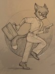 Rating: s
ID: 5543885
Date: 2025-05-02 12:33:27 -0400
Status: active
Score: 9
2023 3:4 666calistaxx_(artist) anthro belt bottomwear briefcase circle_background clothed clothed_anthro clothed_male clothing collared_shirt dipstick_tail domestic_cat eyebrows eyewear felid feline felis footwear fully_clothed fully_clothed_anthro fully_clothed_male fur glasses gloves gun handgun handwear head_tuft hi_res holding_briefcase holding_gun holding_handgun holding_object holding_pistol holding_ranged_weapon holding_weapon lackadaisy male male_anthro mammal markings monochrome mordecai_heller necktie pants pistol ranged_weapon sepia shirt shoes signature solo tail tail_markings topwear tuft tuxedo_cat weapon wearing_glasses white_eyebrows post #5543885