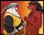 Rating: s
ID: 5567144
Date: 2025-05-12 14:44:07 -0400
Status: active
Score: 1
absurd_res anthro asian_clothing asian_conical_hat bear belly body_hair bracelet chest_hair chinese_clothing clothing dragon duo east_asian_clothing eyewear fur giant_panda glasses hat headgear headwear hi_res horn jewelry male male/male mammal mihoyo multicolored_body multicolored_fur mythological_creature mythological_scalie mythology overweight pan_yin_hu red_body red_scales scales scalie smile spiked_bracelet spikes wonder3mporium zenless_zone_zero post #5567144