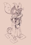 Rating: s
ID: 5575936
Date: 2025-05-16 04:04:53 -0400
Status: active
Score: 2
2025 ambiguous_gender animate_inanimate anthro bandage bandaged_tail beaded_bracelet beaded_jewelry beads biped bovid bracelet cauldron cece_(chimeracauldron) chimera chimeracauldron clothing curled_horn dress duo eyes_closed eyewear female footwear glasses holding_other horn jewelry joan?_(chimeracauldron) living_cauldron mammal monochrome pawpads scales scaly_tail shoes sketch spilling tail wearing_glasses post #5575936