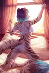 Rating: s
ID: 3271200
Date: 2022-04-10 16:59:04 -0400
Status: active
Score: 208
anthro bedroom bedroom_clothing blue_eyes blue_hair breasts butt clothed clothing colored feet felid feline female frevilisk fur hair hi_res hybrid kneeling mammal midriff morning pantherine panties pantsless rear_view shirt skimpy slim solo spread_legs spreading stripes tail tiger topwear under_boob underwear white_body white_fur window post #3271200