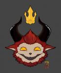 Rating: s
ID: 1101872
Date: 2017-01-08 22:03:36 -0500
Status: active
Score: 5
1mp crown demon devil_teemo_(lol) digital_media_(artwork) front_view fur grey_background hair headgear headshot_portrait horn league_of_legends male portrait red_body red_fur red_hair riot_games satyr simple_background smile solo teemo_(lol) teeth tencent yaku_(artist) yellow_sclera yordle post #1101872