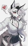Rating: s
ID: 5589787
Date: 2025-05-22 00:58:24 -0400
Status: active
Score: 233
alternative_fashion anthro big_breasts black_clothing black_nails bottomwear bra breasts canid canid_demon canine cleavage clothed clothing collar colored_nails demon eyebrow_piercing eyelashes eyeshadow facial_piercing fangs female fur grey_hair gyaru hair heart_symbol hellhound helluva_boss hi_res highlights_(coloring) hole_in_ear inner_ear_fluff j-fashion jacket_around_waist long_hair looking_at_viewer loona_(helluva_boss) makeup mammal mythological_canine mythological_creature mythology nails necktie noona_plz piercing portrait red_sclera selfie shirt signature simple_background skirt smile smiling_at_viewer solo spiked_collar spikes teeth tongue tongue_out topwear translucent translucent_clothing tuft underwear white_background white_body white_clothing white_eyes white_fur wristband post #5589787