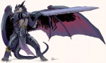 Rating: s
ID: 223234
Date: 2012-06-21 23:05:12 -0400
Status: active
Score: 59
2012 anthro armor belt bottomwear clothing deimos digitigrade dragon greatsword holding_melee_weapon holding_object holding_sword holding_weapon horn loincloth male melee_weapon membrane_(anatomy) membranous_wings muscular muscular_anthro muscular_male mythological_creature mythological_scalie mythology negy purple_body purple_scales scales scalie sharp_teeth simple_background solo sword tail teeth warrior weapon white_background wings zweihander post #223234