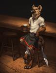 Rating: s
ID: 1011334
Date: 2016-10-02 09:37:51 -0400
Status: active
Score: 74
2016 4_toes 5_fingers alcohol anklet anthro beer beer_mug belt belt_buckle beverage biped black_lips black_nose bottomwear bracelet brown_body brown_eyes brown_fur brown_spots buckle claws clothed clothing container counter cup detailed_background digital_media_(artwork) digitigrade ear_piercing ear_ring falcata_(sword) feet fingers front_view full-length_portrait fur furniture gnoll holding_container holding_cup holding_mug holding_object hyena jewelry katie_hofgard khulak kilt kopis lips looking_at_viewer male mammal markings melee_weapon mug necklace piercing portrait ring ring_piercing shirt sitting smile smirk solo spots spotted_body spotted_fur spotted_hyena stool sword tail tan_body tan_fur tavern teeth toe_claws toes topwear watermark weapon wristband post #1011334