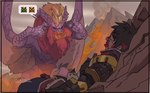 Rating: s
ID: 4333242
Date: 2023-10-05 00:19:57 -0400
Status: active
Score: 44
armor blue_eyes capcom claws duo elder_dragon fangs feral finger_claws gerookie gesture hand_gesture hi_res human lying mammal membrane_(anatomy) membranous_wings meme monster_hunter nude on_back open_mouth outside pointing red_body rock sharp_teeth sky teeth teostra think_mark_think! volcano wings post #4333242
