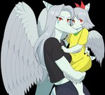 Rating: s
ID: 5643219
Date: 2025-06-15 01:29:45 -0400
Status: pending
Score: 1
absurd_res alpha_channel amber_(snoot_game) amber_eyes anthro biped black_clothing black_shirt black_topwear blue_body blue_scales bone_frill bottomwear carrying_another cavemanon_studios clothed clothed_anthro clothed_female clothing colored daughter_(lore) doomed_predator dress duo fang_(gvh) feathered_wings feathers female frill_(anatomy) goodbye_volcano_high grey_body grey_bottomwear grey_clothing grey_feathers grey_hair grey_pants hair happy hi_res long_hair markings medium_hair mother_(lore) mother_and_child_(lore) mother_and_daughter_(lore) pants parent_(lore) parent_and_child_(lore) parent_and_daughter_(lore) prehistoric_species pterodactylus pterosaur red_bow reptile scales scalie shirt simple_background smile snoot_game striped_markings stripes topwear transparent_background wings yellow_clothing yellow_dress young young_anthro young_female post #5643219