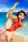 Rating: s
ID: 2706104
Date: 2021-04-20 16:44:34 -0400
Status: active
Score: 48
4_toes 5_fingers abs absurd_res anthro aze beach bethesda_game_studios big_butt black_hair blurred_background blush breasts butt claws clothed clothing cloud day digital_media_(artwork) digitigrade domestic_cat eyebrows fan_character fangs feet felid feline felis female fingers flexible fur gesture grey_eyes hair hand_gesture hi_res inner_ear_fluff khajiit leopard_spots looking_at_viewer mammal markings meme microsoft one-piece_swimsuit one_leg_up open_mouth outside pantherine pawpads pink_nose pink_pawpads raised_leg red_clothing sand sea seaside shaded simple_background sky skyrim smile solo splits spots spotted_body spotted_fur spread_legs spreading standing swimwear tan_body tan_fur teeth the_elder_scrolls thick_thighs toe_claws toes tongue tuft v_sign vertical_splits water whiskers post #2706104