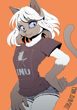 2015 5_fingers :3 anthro arched_back bangs black_claws black_shirt blue_eyes booty_shorts breasts brown_countershading brown_fur brown_markings brown_nose brown_tail canine cat cheek_tuft claws clothed clothing collarbone colored_eyelashes countershade_face countershading denim digital_media_(artwork) dog eyebrows eyebrows_visible_through_hair eyelashes eyes_visible_through_hair feline female front_view fully_clothed fur gloves_(marking) hair hand_on_hip inner_ear_fluff kemono looking_down mammal markings medium_breasts mouth_closed multicolored_fur nogi orange_background pockets portrait raised_tail sharp_claws shirt short_hair short_sleeves shorts siamese signature simple_background skinny_tail solo standing t-shirt three-quarter_portrait tuft two_tone_fur whiskers white_fur white_hair
Rating: Safe
Score: 16
User: Schuppo
Date: June 24, 2017 2015 5_fingers :3 anthro arched_back bangs black_claws black_shirt blue_eyes booty_shorts breasts brown_countershading brown_fur brown_markings brown_nose brown_tail canine cat cheek_tuft claws clothed clothing collarbone colored_eyelashes countershade_face countershading denim digital_media_(artwork) dog eyebrows eyebrows_visible_through_hair eyelashes eyes_visible_through_hair feline female front_view fully_clothed fur gloves_(marking) hair hand_on_hip inner_ear_fluff kemono looking_down mammal markings medium_breasts mouth_closed multicolored_fur nogi orange_background pockets portrait raised_tail sharp_claws shirt short_hair short_sleeves shorts siamese signature simple_background skinny_tail solo standing t-shirt three-quarter_portrait tuft two_tone_fur whiskers white_fur white_hair
Rating: Safe
Score: 16
User: Schuppo
Date: June 24, 2017