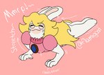 Rating: s
ID: 5658637
Date: 2025-06-21 17:04:03 -0400
Status: active
Score: 1
2024 2_toes 4_fingers all_fours anthro arms_bent artist_name black_eyebrows blonde_hair bottomless bottomless_anthro bottomless_female closed_smile clothed clothed_anthro clothed_female clothing crossover digital_drawing_(artwork) digital_media_(artwork) english_description english_text eyebrow_through_hair eyebrows eyes_closed feet female female_anthro fingers flamigoat flat_colors fur gem hair hi_res lagomorph long_ears long_hair mammal mario_bros mario_plus_rabbids_kingdom_battle motion_lines mouth_closed multicolored_body nintendo pink_background pink_clothing pink_shirt pink_topwear rabbid rabbid_peach raving_rabbids rayman_(series) sapphire_(gem) shirt simple_background smile solo stretching tan_body tan_eyelids tan_inner_ear tan_skin text toes topwear translucent translucent_hair two_tone_body ubisoft white_body white_fur post #5658637