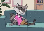 Rating: s
ID: 4297328
Date: 2023-09-17 14:01:22 -0400
Status: active
Score: 36
3_toes 4_fingers adriano_berjillos anthro barefoot bedroom_eyes black_eyes black_nose bottomwear clothing collar digit_ring ear_piercing ear_ring feet fingers fur furniture grey_body grey_fur hi_res jewelry male mammal markings narrowed_eyes pants piercing pink_clothing pink_shirt pink_topwear procyonid raccoon renaldo_raccoon ring ring_(marking) ring_piercing ringed_tail sat_down seductive shirt smile smiling_at_viewer sofa solo striped_markings striped_tail stripes tail tail_markings tiny_toon_adventures tiny_toons_looniversity toe_ring toes topwear warner_brothers post #4297328