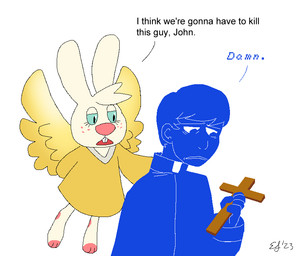 Rating: s
ID: 5700210
Date: 2025-07-10 20:24:02 -0400
Status: active
Score: 52
2025 angel angel_gabby angel_hare anthro buckteeth clothed clothing cross_(symbol) crossover crucifixion dialogue duo english_text faith_the_unholy_trinity father_john_ward_(faith) feathered_wings feathers female flying freckles frown fur hair human i_think_we're_gonna_have_to_kill_this_guy kraken-draws lagomorph leporid male mammal meme monochrome_body open_mouth priest rabbit rabbit_ears simple_background teeth text the_east_patch white_background wings post #5700210