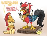 Rating: s
ID: 5234824
Date: 2024-12-10 13:09:07 -0500
Status: active
Score: 50
armor avian bird black_body black_feathers book captain_general_kitten chicken domestic_cat duo feathers felid feline felis feral fur galliform gallus_(genus) gold_(metal) gold_armor grey_eyes hi_res if_the_emperor_had_a_text-to-speech_device_(series) magnus_the_red male mammal phasianid red_body red_feathers species_transformation transformation vavacung warhammer_(franchise) warhammer_40000 yellow_body yellow_fur post #5234824