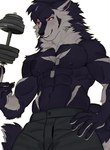 Rating: s
ID: 3206011
Date: 2022-03-04 02:33:11 -0500
Status: active
Score: 43
2022 abs anthro arrowhead_(marking) biped black_claws bottomwear canid canid_demon canine cheek_tuft chest_markings claws clothed clothing demon dog_tags dumbbell facial_tuft fangs fur hair hand_on_hip hellhound hi_res male mammal markings merchosias multicolored_body multicolored_fur muscular muscular_anthro muscular_male mythological_canine mythological_creature mythology neck_tuft nipples osiris_callisto pants pecs purple_body purple_fur red_sclera shaded simple_background smile solo standing teeth topless tuft two_tone_body two_tone_fur weights white_background white_eyes white_markings post #3206011