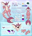 Rating: s
ID: 5645658
Date: 2025-06-16 04:27:14 -0400
Status: active
Score: 9
absurd_res ambiguous_gender anthro eeveelution english_text fan_character fusion generation_1_pokemon gyarados hi_res marine marine_mammal mello_(titallulah) model_sheet nintendo nonbinary_(lore) pink_body pokemon pokemon_(species) pokemon_fusion pokemorph shiny_pokemon solo text titallulah vaporeon post #5645658