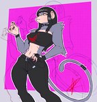Rating: s
ID: 5563938
Date: 2025-05-11 04:31:56 -0400
Status: active
Score: 14
2025 alternative_fashion anthro arm_tuft bangs belt beth_(redustheriotact) black_hair black_nails bottomwear bracelet clothed clothing collar colored_nails ear_piercing facial_piercing female fingerless_gloves fur gloves goth grey_body grey_fur hair handwear haplorhine jewelry labret_piercing lip_piercing lip_ring long_hair mammal midriff monkey nails navel pants piercing pink_eyes pointy_breasts primate ring_piercing scruffylad shoulder_tuft solo spiked_collar spiked_tailband spikes standing topwear tube_top tuft post #5563938