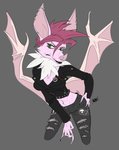 Rating: s
ID: 2373173
Date: 2020-08-16 17:34:52 -0400
Status: active
Score: 10
5_fingers abs alternative_fashion anthro bat bat_nose big_ears biped black_lips body_hair bottomwear chelsea_hawk chest_piercing claws clothed clothing crust_pants crust_punk denim denim_bottomwear denim_clothing devil_horns_(gesture) ear_piercing ear_ring eyebrow_piercing facial_piercing female fingers frown fur gesture green_eyes grey_background grimshaw hair hand_gesture hand_on_hip happy_trail helix_piercing industrial_piercing jacket jeans leather leather_clothing leather_jacket leather_topwear lip_piercing lip_ring lips looking_aside mammal membrane_(anatomy) membranous_wings metal midriff mohawk navel navel_piercing neck_tuft novacantnames pants patch_(fabric) piercing pink_body pink_fur pink_hair punk red_hair ring_piercing scowl simple_background snakebite_piercing solo sternum_piercing subdermal_piercing topwear torn_bottomwear torn_clothing torn_jeans torn_pants tuft white_body white_fur wings post #2373173