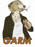 Rating: s
ID: 834462
Date: 2016-02-22 02:39:37 -0500
Status: active
Score: 27
3:4 anthro aunumwolf42_(artist) australian_shepherd beverage beverage_can biped bird_dog blue_eyes canid canine canis chain choke_chain cigarette claws clothed clothing collar digital_media_(artwork) domestic_dog front_view fully_clothed garm golden_retriever half-length_portrait herding_dog holding_beverage holding_object hunting_dog jacket jewelry mammal necklace pastoral_dog portrait retriever sheepdog simple_background smoke smoking solo teeth topwear white_background post #834462