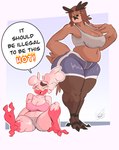 Rating: s
ID: 4915431
Date: 2024-07-12 18:09:34 -0400
Status: active
Score: 57
absurd_res anthro athletic_wear avian aza_(doodledox) beatrice_(doodledox) belly big_breasts big_butt bigoldoinks bird bodily_fluids bottomwear bra breasts brown_body butt cleavage clothed clothing curvy_figure dialogue duo english_text eyebrows female female/female gym_bottomwear gym_shorts hi_res hotpants huge_butt midriff overweight owl pink_body shorts slightly_chubby speech_bubble sports_bra sportswear sweat sweatdrop sweaty_breasts sweaty_butt sweaty_legs sweaty_thighs text thick_eyebrows thick_thighs underwear voluptuous voluptuous_anthro voluptuous_female wide_hips post #4915431
