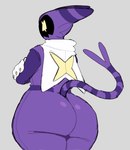 Rating: s
ID: 5544913
Date: 2025-05-02 21:45:13 -0400
Status: active
Score: 27
alien ambiguous_gender anthro big_butt butt cape cheek_tuft clip_studio_paint_(artwork) clothing colored_nails crispyattucks crossed_arms digital_media_(artwork) empty_eyes eye_scar facial_scar facial_tuft felid feline female_(lore) fingernails fingers flat_colors grey_background hi_res huge_butt mammal mouthless musha_(crispyattucks) nails portrait purple_body raised_tail rear_view scar shadow_face simple_background solo standing tail thick_thighs three-quarter_portrait three-quarter_view tuft white_cape white_clothing wide_hips yellow_eyes yellow_fingernails yellow_nails post #5544913